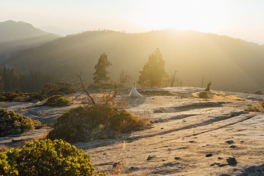 an elopement at Beetle Rock in Sequoia & Kings Canyon National Parks in California.